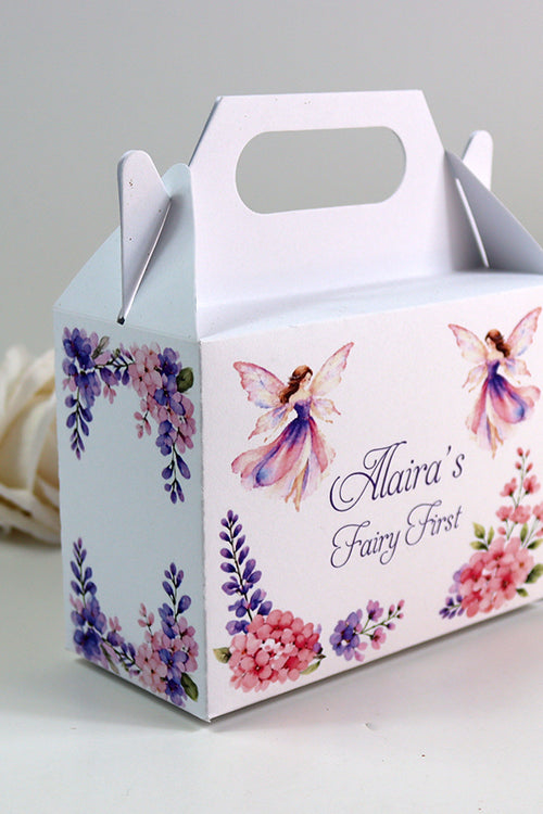 Load image into Gallery viewer, 130 Girl Gable Box - Personalised Kids Birthday Party Gift Boxes, Custom Printed Gable Favour Boxes for Boys and Girls, Party Bags, Treat Boxes
