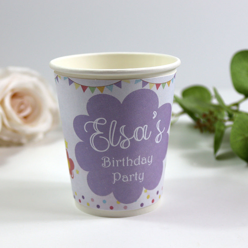 128 Girl - Personalised Kids Party Cups – Birthday Party