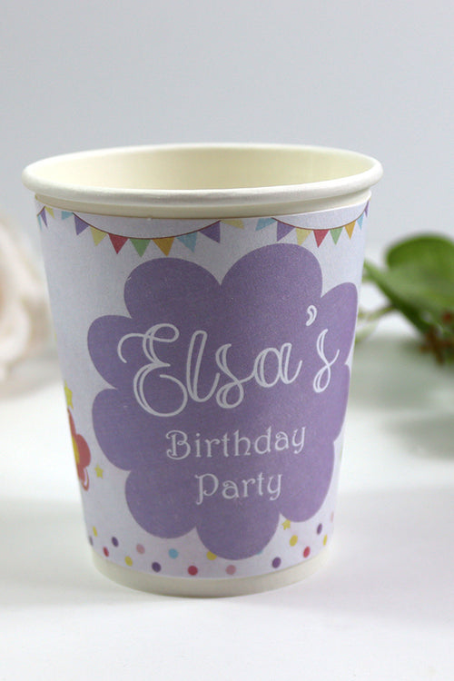 Load image into Gallery viewer, 128 Girl - Personalised Kids Party Cups – Birthday Party
