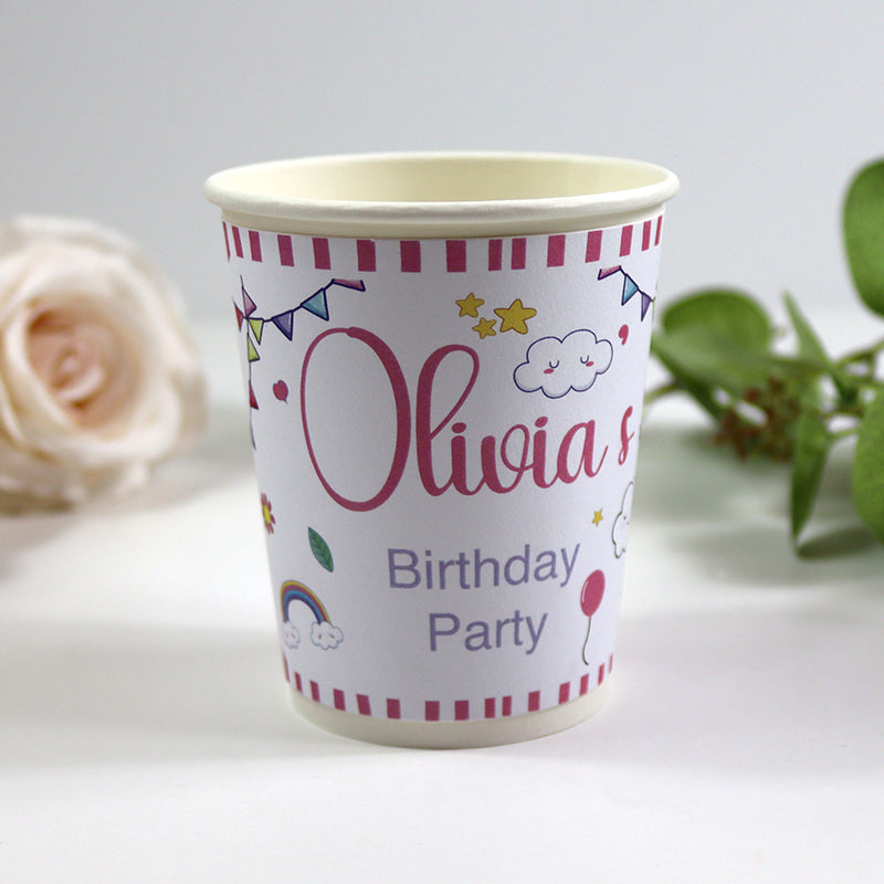 129 Girl - Personalised Kids Party Cups – Birthday Party