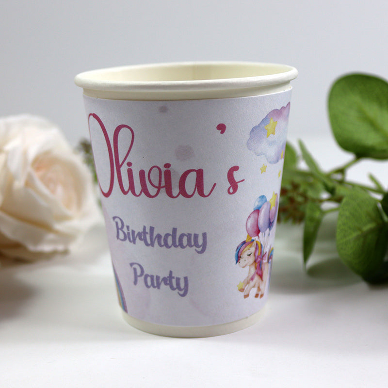 130 Girl - Personalised Kids Party Cups – Birthday Party