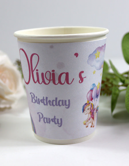 130 Girl - Personalised Kids Party Cups – Birthday Party
