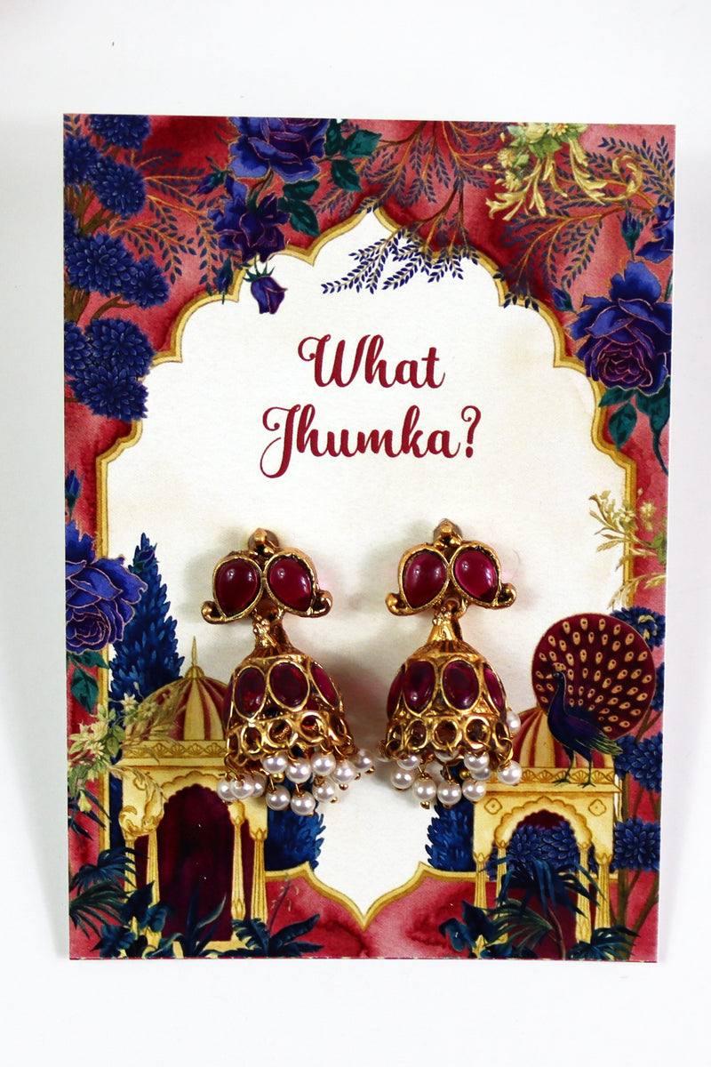 What Jhumka A7 Gift Cards | 111 Pink | Jhumka Earring Holder Cards | Mehndi, Sangeet & Wedding Favours