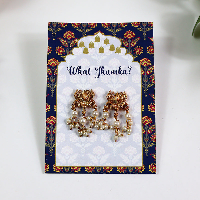 What Jhumka A7 Gift Cards | 119 Blue | Marigold Mehndi Sangeet Favor | Jhumka Earring Holder Cards | Mehndi, Sangeet & Wedding Favours