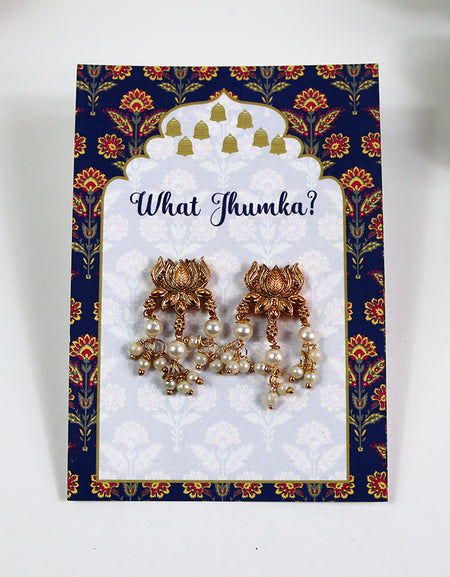 What Jhumka A7 Gift Cards | 119 Blue | Marigold Mehndi Sangeet Favor | Jhumka Earring Holder Cards | Mehndi, Sangeet & Wedding Favours