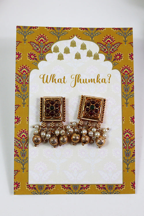Load image into Gallery viewer, What Jhumka A7 Gift Cards | 120 Yellow | Marigold Mehndi Sangeet Favor | Jhumka Earring Holder Cards | Mehndi, Sangeet &amp; Wedding Favours
