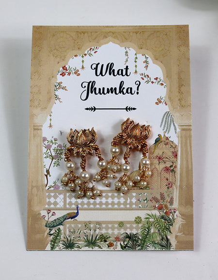 What Jhumka A7 Gift Cards | 123 Mughal | Jhumka Earring Holder Cards | Mehndi, Sangeet & Wedding Favours