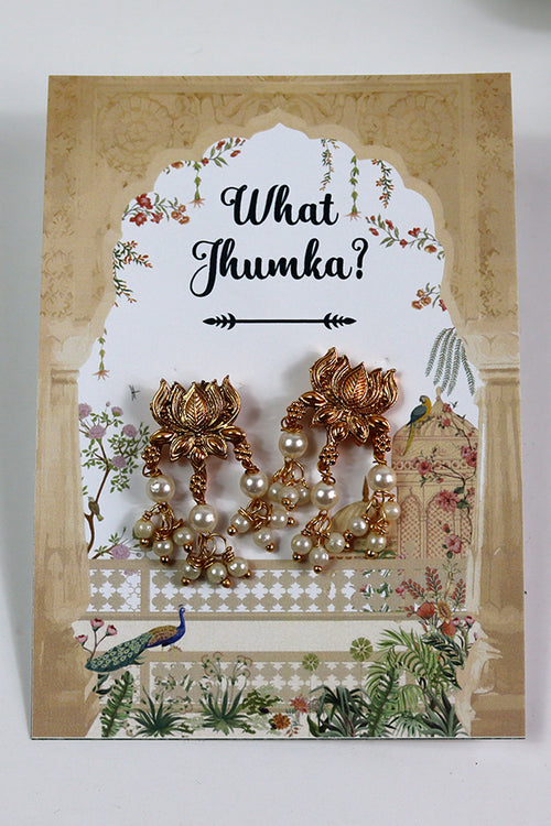 Load image into Gallery viewer, What Jhumka A7 Gift Cards | 123 Mughal | Jhumka Earring Holder Cards | Mehndi, Sangeet &amp; Wedding Favours
