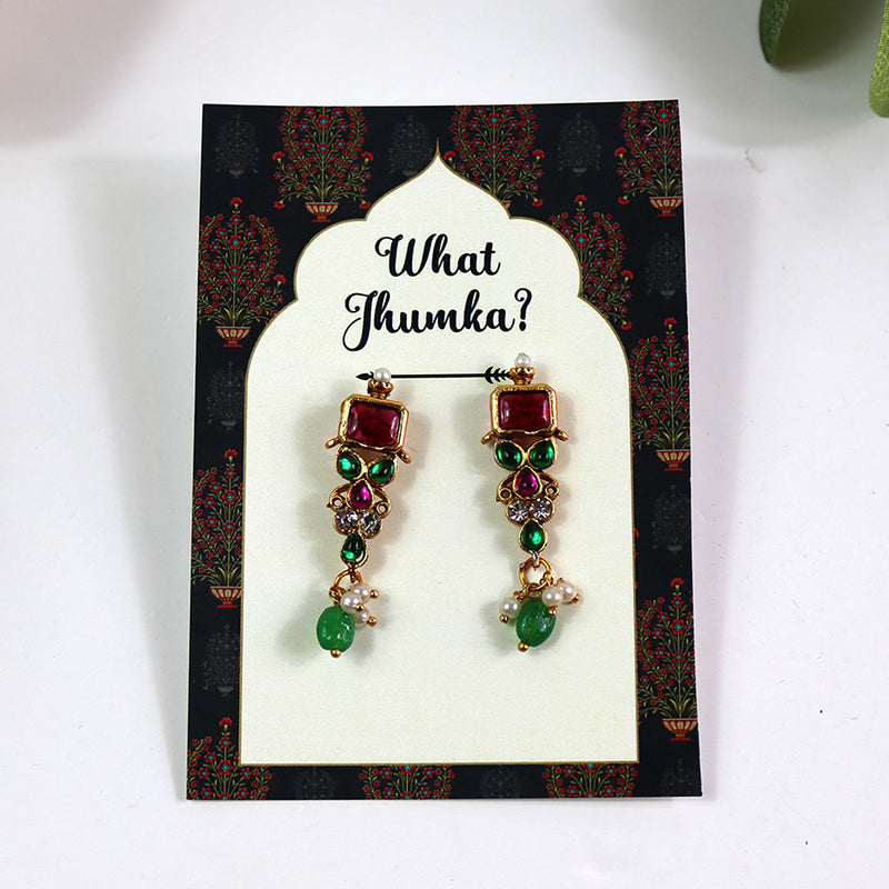 What Jhumka A7 Gift Cards | 126 Green | Marigold Mehndi Sangeet Favor | Jhumka Earring Holder Cards | Mehndi, Sangeet & Wedding Favours