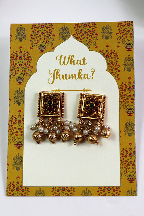 Load image into Gallery viewer, What Jhumka A7 Gift Cards | 127 Yellow | Marigold Mehndi Sangeet Favor | Jhumka Earring Holder Cards | Mehndi, Sangeet &amp; Wedding Favours
