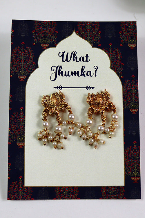 Load image into Gallery viewer, What Jhumka A7 Gift Cards | 128 Blue | Marigold Mehndi Sangeet Favor | Jhumka Earring Holder Cards | Mehndi, Sangeet &amp; Wedding Favours
