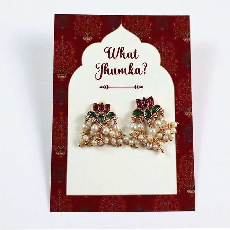 What Jhumka A7 Gift Cards | 129 Red | Marigold Mehndi Sangeet Favor | Jhumka Earring Holder Cards | Mehndi, Sangeet & Wedding Favours