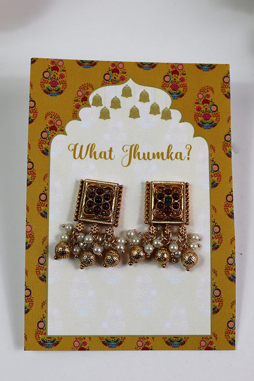 Load image into Gallery viewer, What Jhumka A7 Gift Cards | 131 Yellow | Marigold Mehndi Sangeet Favor | Jhumka Earring Holder Cards | Mehndi, Sangeet &amp; Wedding Favours
