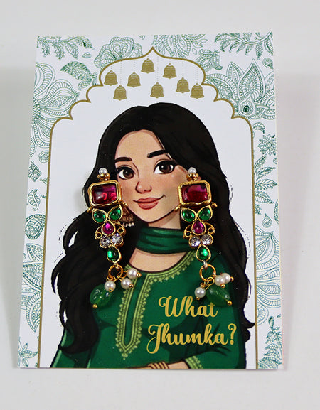 What Jhumka A7 Gift Cards | 105 Green | Marigold Mehndi Sangeet Favor | Custom South Asian Wedding Gift Card | Bole Chudiyan Bangle