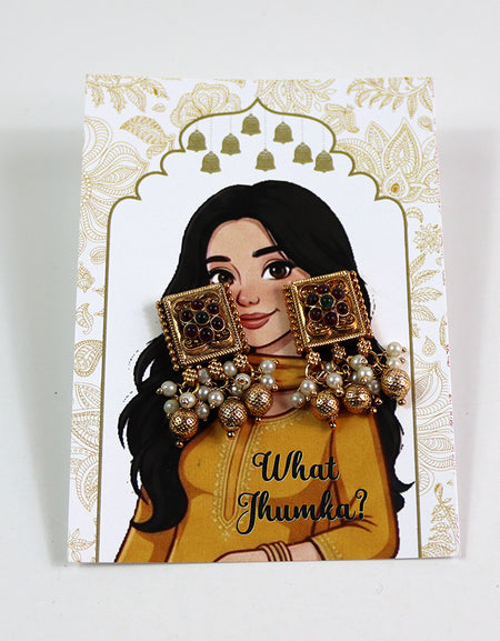 What Jhumka A7 Gift Cards | 107 Yellow | Marigold Mehndi Sangeet Favor | Custom South Asian Wedding Gift Card | Bole Chudiyan Bangle