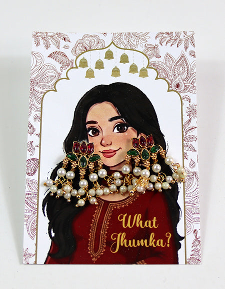 What Jhumka A7 Gift Cards | 108 Red | Marigold Mehndi Sangeet Favor | Custom South Asian Wedding Gift Card | Bole Chudiyan Bangle