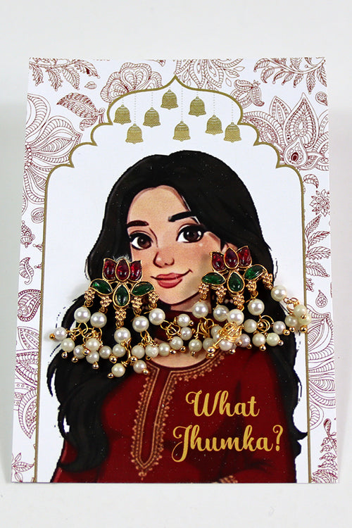Load image into Gallery viewer, What Jhumka A7 Gift Cards | 108 Red | Marigold Mehndi Sangeet Favor | Custom South Asian Wedding Gift Card | Bole Chudiyan Bangle

