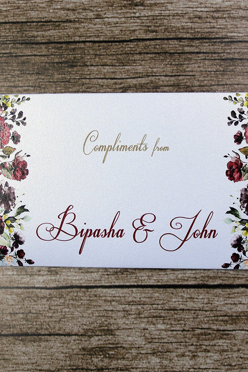 Load image into Gallery viewer, Money envelope personalised floral for wedding gift party
