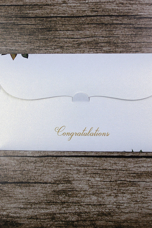Load image into Gallery viewer, Money envelope personalised floral for wedding gift party red rose
