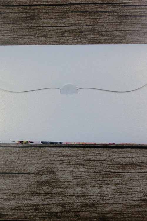 Load image into Gallery viewer, Money envelope personalised floral for wedding gift party peach rose
