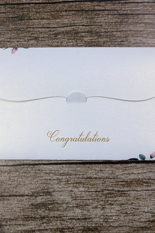 Load image into Gallery viewer, Money envelope personalised floral for wedding gift party vine flower
