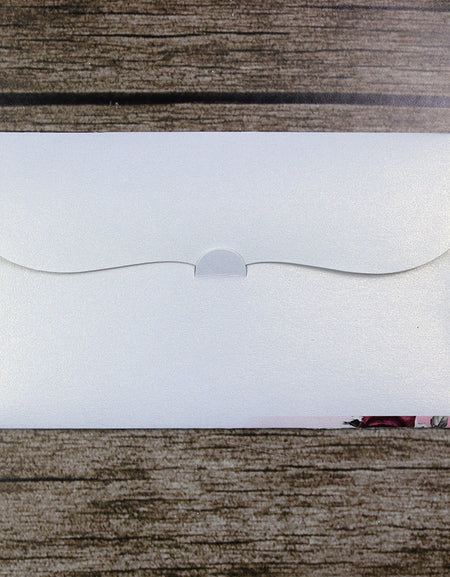 Money envelope personalised floral for wedding gift party maroon floral