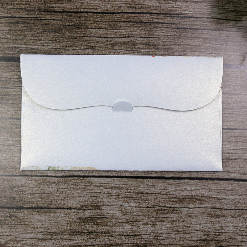 Money envelope personalised floral for wedding gift party autumn flower