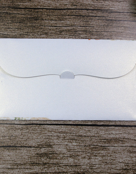 Money envelope personalised floral for wedding gift party autumn flower