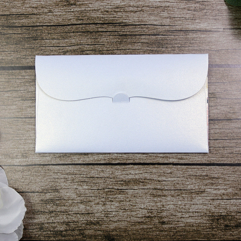 Money envelope personalised floral for wedding gift party peach rose
