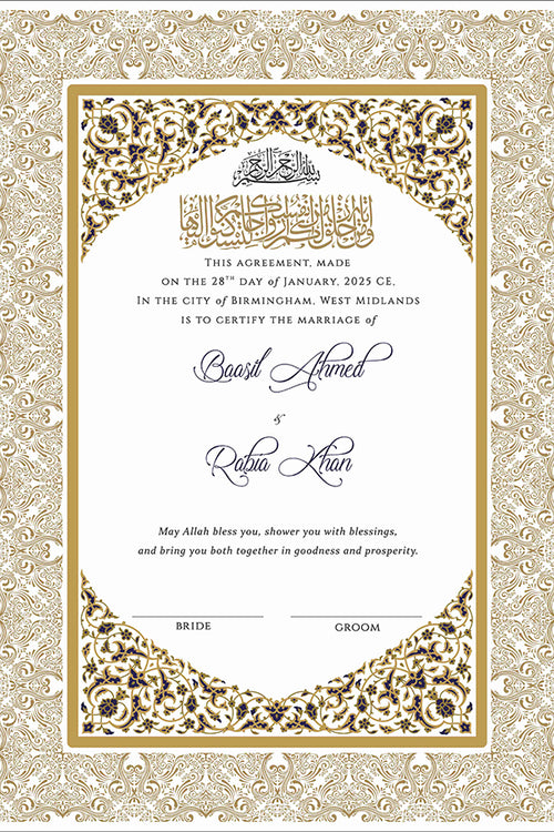 Load image into Gallery viewer, NK 149 Personalized Nikah Nama
