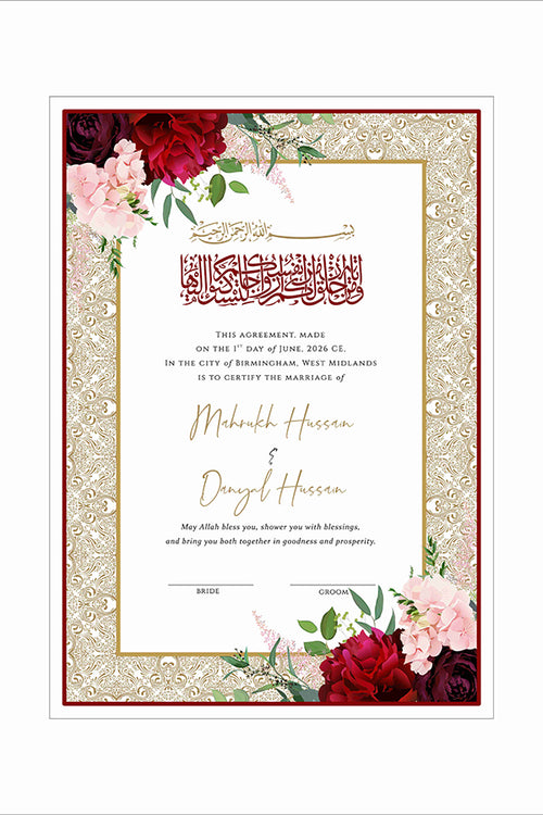 Load image into Gallery viewer, NK 150 Personalized Nikah Nama
