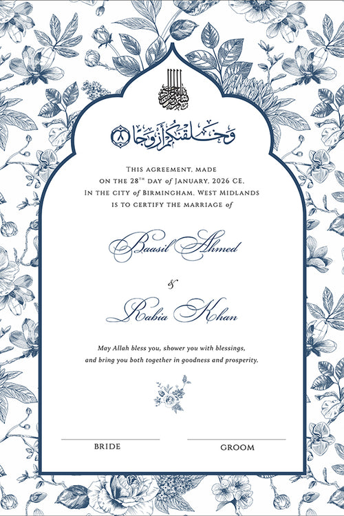 Load image into Gallery viewer, NK 157 Personalized Nikah Nama
