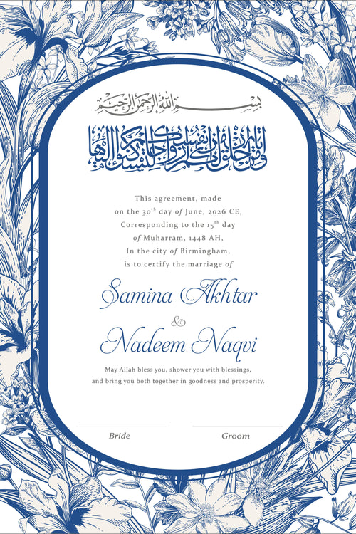 Load image into Gallery viewer, NK 141 Personalised Nikah Nama
