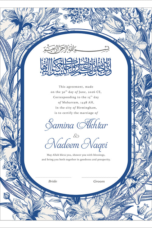 Load image into Gallery viewer, NK 141 Personalised Nikah Nama
