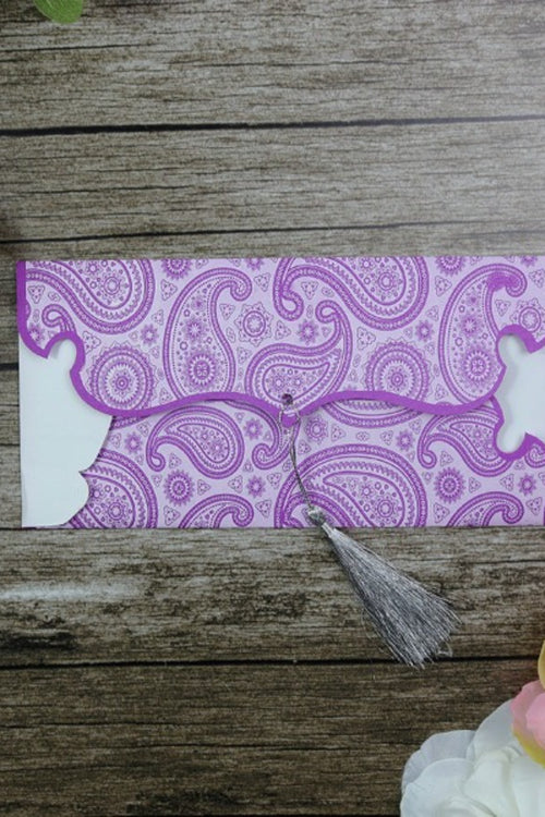 Load image into Gallery viewer, Pakistani Indian Asian Wedding Invitation is Purple PA 083 Lilac
