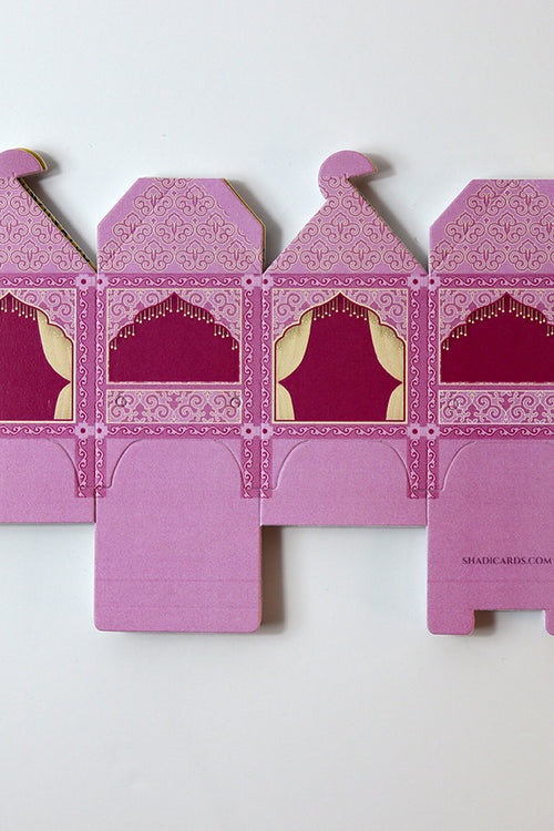 Load image into Gallery viewer, Doli-Shaped Favour Boxes Pink – Flat Pack Wedding &amp; Mehndi Gift Boxes
