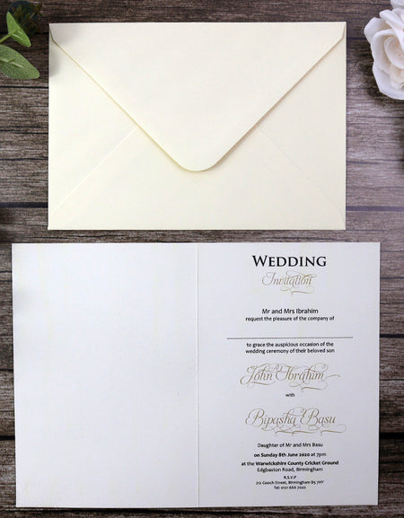 SC 2765 Colourful antique peacock party invitation