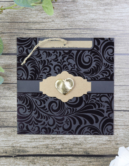 SC 5577 Hindu Velvet Pocket Invitation