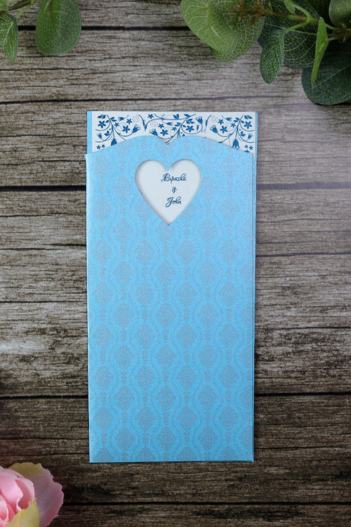 Load image into Gallery viewer, Tish Silver and Turquoise Pocket Invitation
