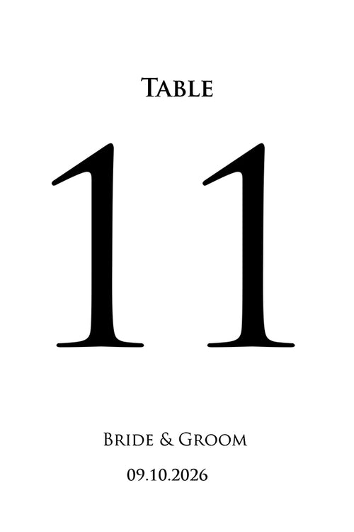 Load image into Gallery viewer, Personalized A5 Wedding Table Numbers: Tailored Elegance for Your Special Day 1261
