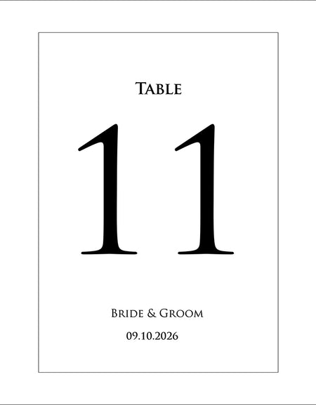 Minimalist Design with White Card & Black Text – Perfect for Weddings & Events – Shadicards 1261