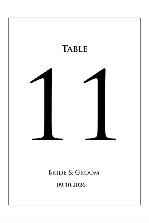 Load image into Gallery viewer, Personalized A5 Wedding Table Numbers: Tailored Elegance for Your Special Day 1261
