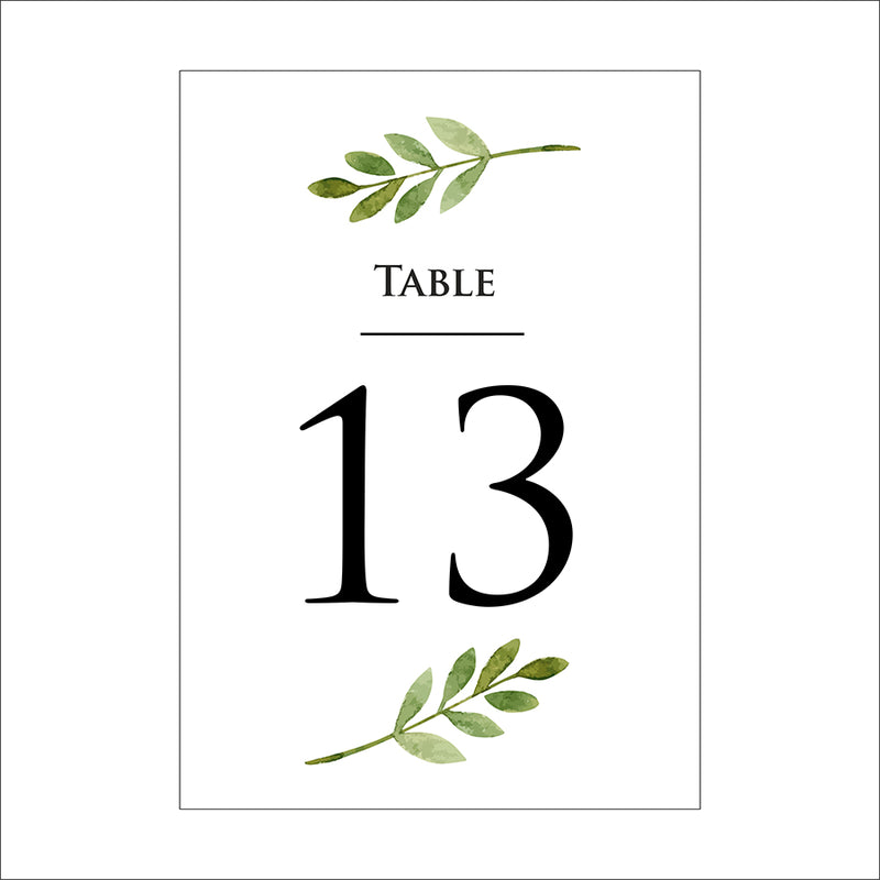 Personalized A5 Wedding Table Numbers: Tailored Elegance for Your Special Day 1263