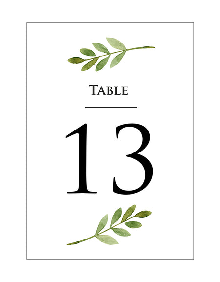Personalized A5 Wedding Table Numbers: Tailored Elegance for Your Special Day 1263