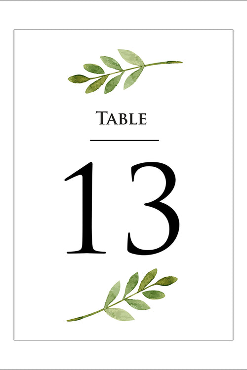 Load image into Gallery viewer, Personalized A5 Wedding Table Numbers: Tailored Elegance for Your Special Day 1263
