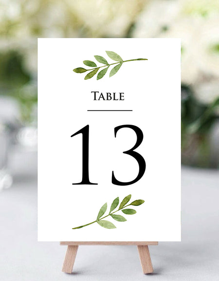 Personalized A5 Wedding Table Numbers: Tailored Elegance for Your Special Day 1263