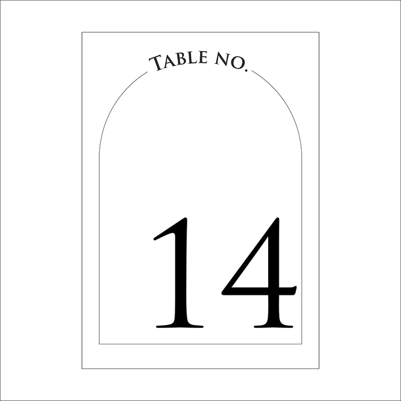 Personalized A5 Wedding Table Numbers: Tailored Elegance for Your Special Day 1264