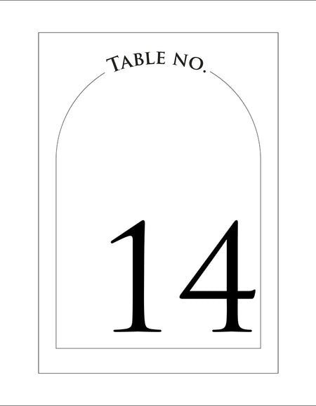 Personalized A5 Wedding Table Numbers: Tailored Elegance for Your Special Day 1264
