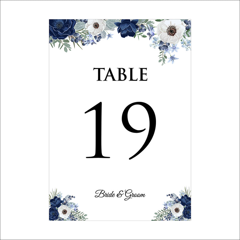 Personalized A5 Wedding Table Numbers: Tailored Elegance for Your Special Day 1269