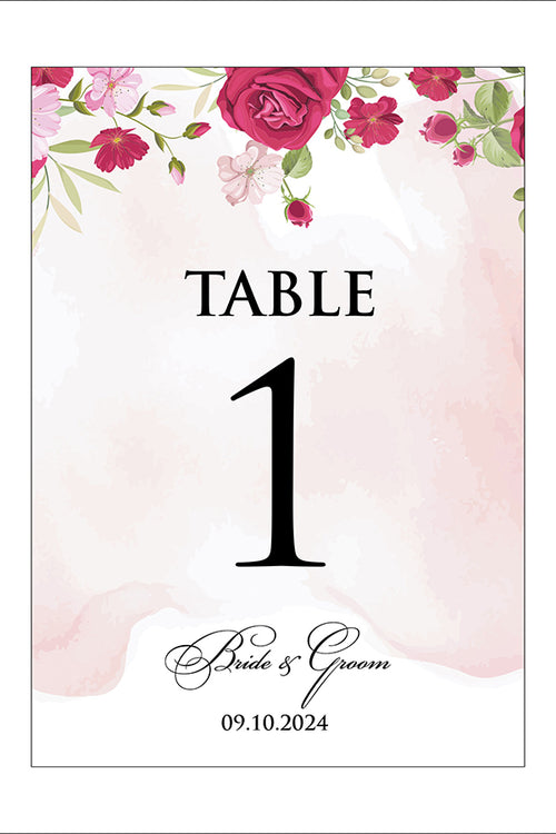 Load image into Gallery viewer, Personalized A5 Wedding Table Numbers: Tailored Elegance for Your Special Day 1501
